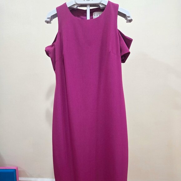 Nicole Miller-Purple Sheath - Sz10 - Picture 1 of 4